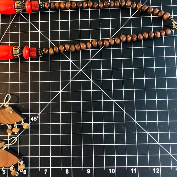 Vintage Wood Statement Jewelry Lot - Picture 8 of 10